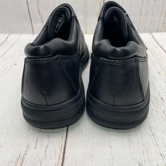 Hush Puppies Men’s Gil Shoes Black Leather Size 8.5 Wide Large Zero G Non-Slip main image 7